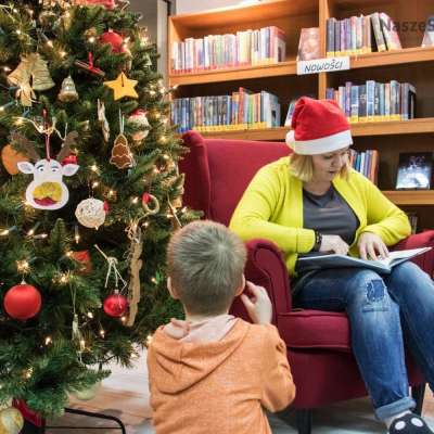 Klub Plastusia - warsztaty bożonarodzeniowe w słubickiej bibliotece