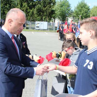 Uroczystego apel z okazji Dnia Strażaka na plac KP PSP w Słubicach