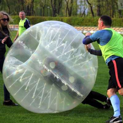 Pierwszy mecz Bubble Soccer w Słubicach. [FOTO]