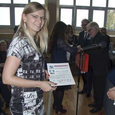 Delegacja słubickiego ogólniaka w Warszawie