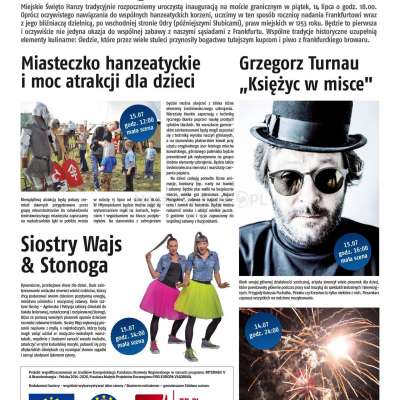 Słubice i Frankfurt wspólnie organizują Miejskie Święto Hanzy!