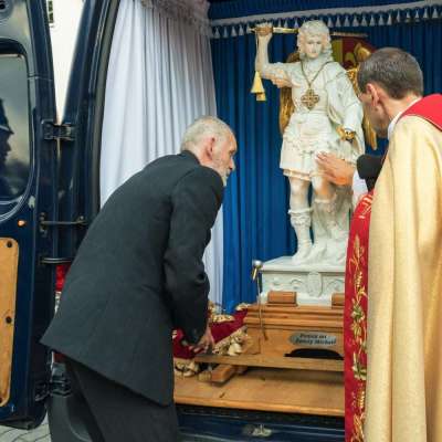 Nawiedzenie figury Św. Michała Archanioła z groty Gargano w Słubicach